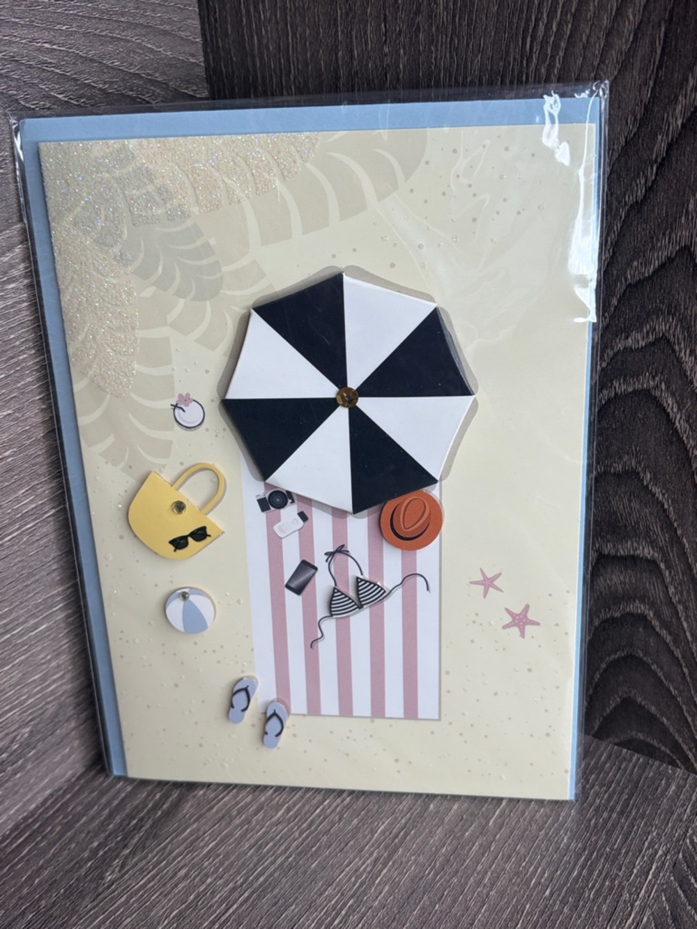 ❤️$3 Burgoyne Blank Beach Themed Greeting Card